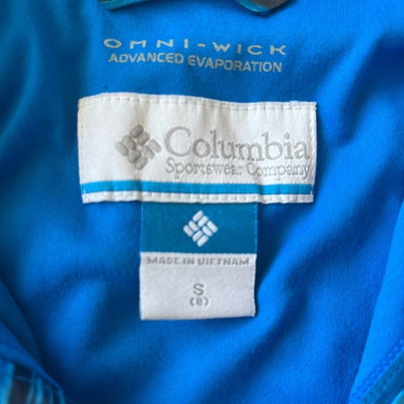 Blue/Green Boys Omni-Wick rain jacket - Picture 2 of 4